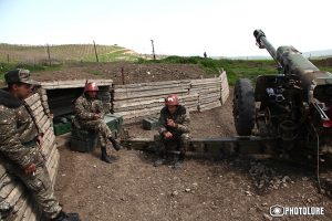 Soldiers of Martuni region in positions, Nagorno-Karabakh