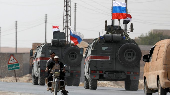 Российский патруль на севере Сирии