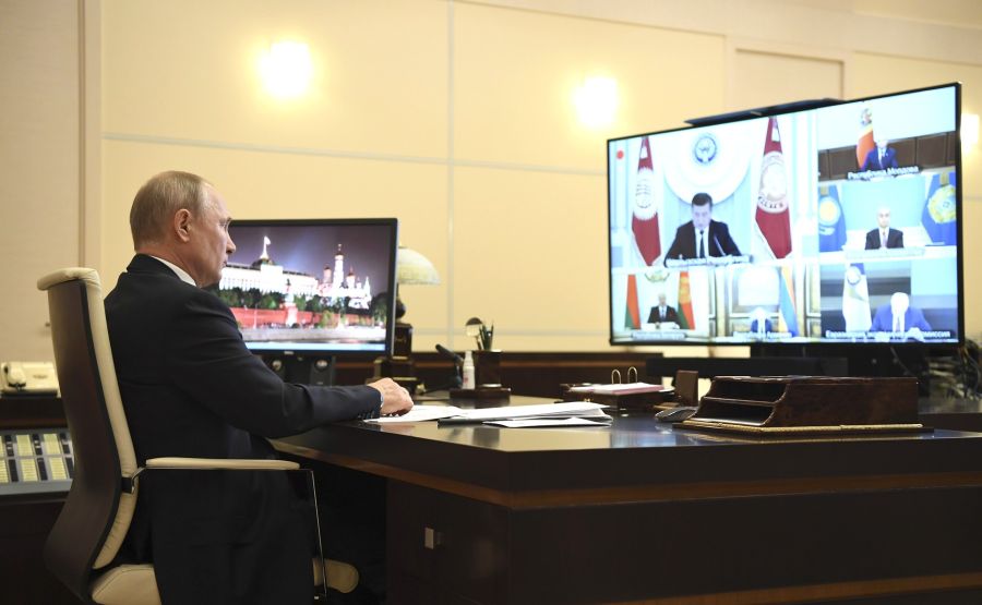 Видеоконференция глав государств - членов ЕАЭС.